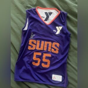 Phoenix SUNS White Jr. Suns Basketball Jersey reversible